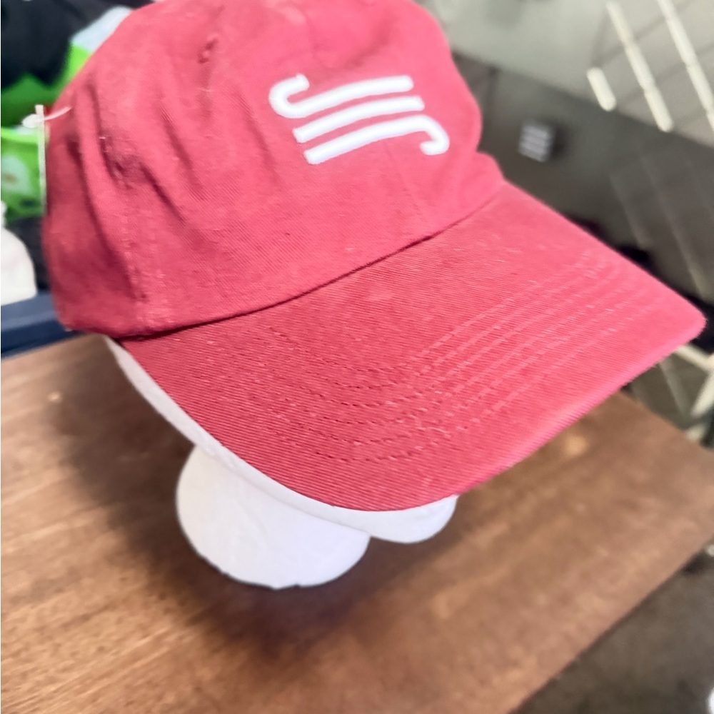 Red Baseball Cap with Logo